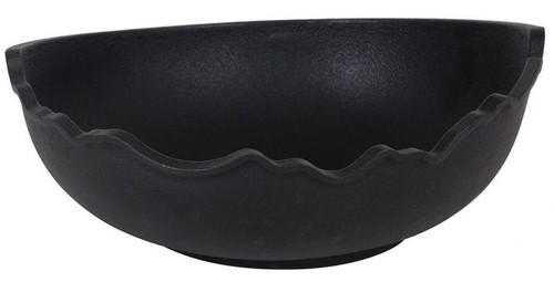 Large molten iron bowl - iron,