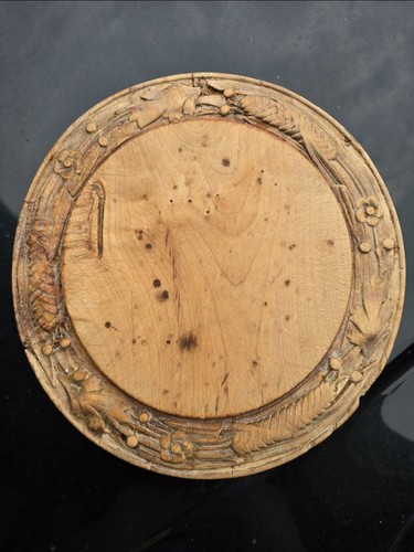 Antique vintage carved - antique, round