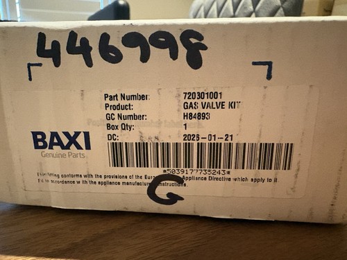 Baxi gas valve kit - baxi,