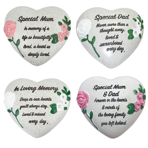 Memorial heart plaque - plaque, with