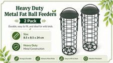 2 x Wild Bird Metal Fat Ball