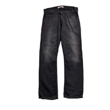 Levis 504 Jeans W34 L33 Mens Black Relaxed Straight Fit Vintage Denim (E)