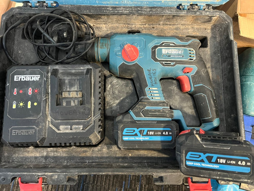 Erbauer 18v cordless sds plus - 18v,