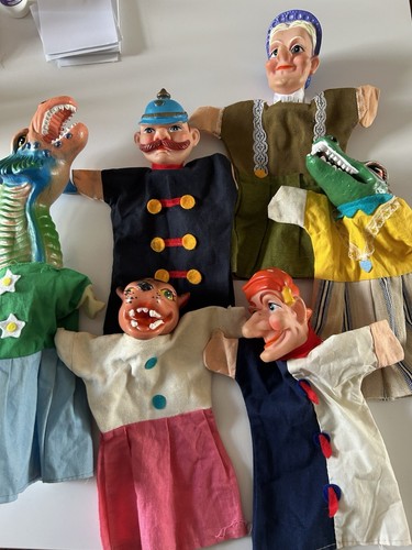Vintage punch and judy hand - vintage,
