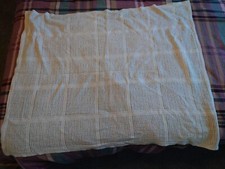 Cotton Blanket Baby Pram Mamas Papas White Moses Basket Crib 90cm X 70cm