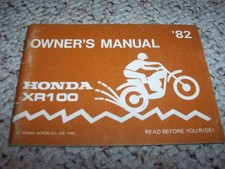 1982 Honda XR100 Motorcycle