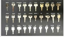 100 ASSORTED KEYS MASTER PLANT SET DIGGERS DUMPERS EXCAVATORS FORKLIFTS PLANT