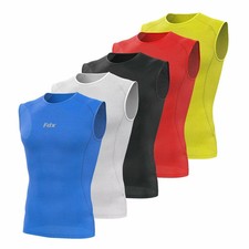 Mens Sleeveless Cool Mesh Base Layer Lightweight Running fitness Cycling Top uk