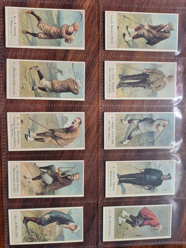 Golfers cigarette cards - , full