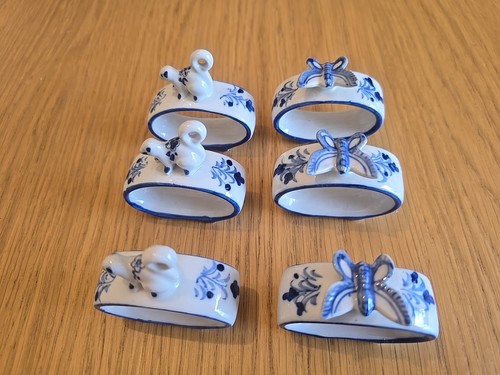 Vintage porcelain blue white - blue,