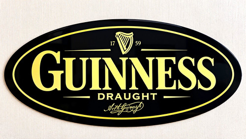 Large guinness draught oval - draught,