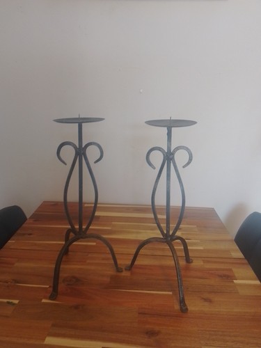 Iron candle holders floor - candle,