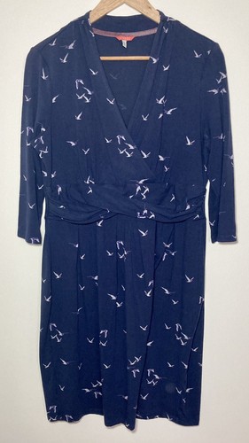 Joules dress navy bird - joules, print