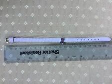 Alzheimer Epilepsy PU lilac leather wristband purple enamel ribbon slider 7.5in 