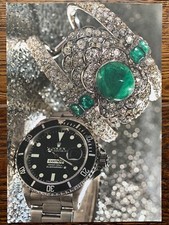 Rolex Comex 2019  Submariner Advertising Card Flyer For Watches Evening French