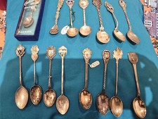 Vintage Assorted Souvenir Teaspoons x 15