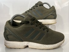 Adidas Size 7 Trainers ZX Flux In Green - Good Used Condition