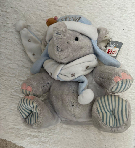 Elliot grey plush - grey, elephant