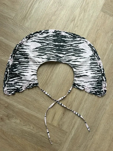 Ganni zebra oversized collar