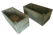 Green Wooden Planter Window