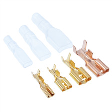 Non Insulated Female Spade Crimp Terminal Connectors 2.8mm 4.8mm 6.3mm