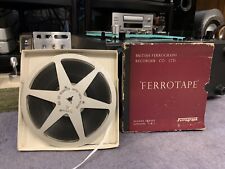 Vintage Ferrograph Metal Reel To Reel Tape Take-Up 7" 1/4" BOX AS IS