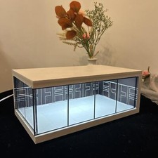 1/64 Diorama Car Garage Model LED Lighting Car Showroom Display Scene Model Gift