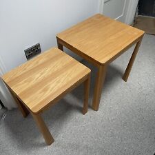 Small SolidOak Side Tables X 2, Occasional Tables, Kids Bedroom Tables, Stacking
