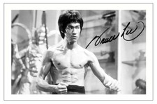 BRUCE LEE SIGNED AUTOGRAPH PHOTO PRINT