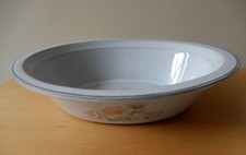 Denby Dauphine Encore Coloroll/Sweet Pea Pattern, Pie Dish/Oval Serving Bowl