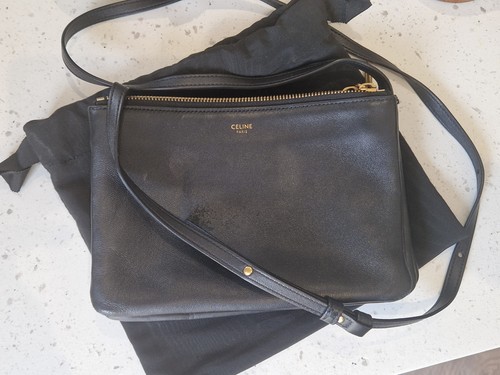 Celine trio black - black, leather