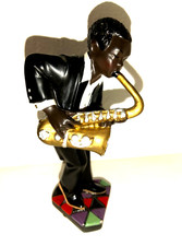 1995 Enesco Parastone All That Jazz SAXOPHONE Music Figure Musician Figurine