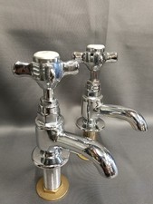 CHROME BATHROOM BASIN TAPS NEW
