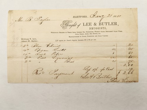 1851 antique lee - 1851, butler