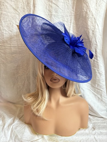Royal blue fascinator - royal,