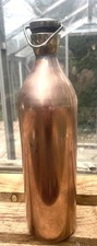 VINTAGE COPPER SCREW TOP WINE  FLASK.