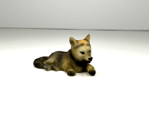 Vintage wolf puppy - , figurine