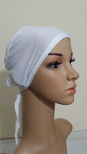 Premium Women Under Scarf Hijab TIE BACK Bonnet Cap Lycra Cotton High Quality
