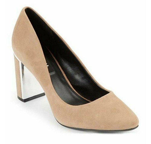Dkny taupe suede heels - dkny, size