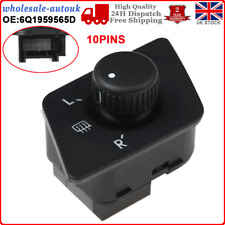Electric Side Mirror Switch Control Button For VW Polo 9N 01-10 6Q1959565D LHD