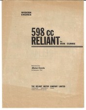 Reliant 600cc Engine