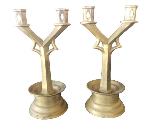 Pair candelabras hallmark - candelabras,