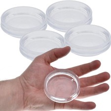 4 x LARGE CLEAR CASTOR CUPS