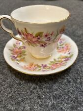 Colclough Tea Set "Wayside Honeysuckle" Bone China For 5 Floral Design