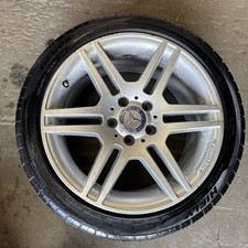 1 MERCEDES C CLASS W204 AMG 17" ALLOY WHEEL & TYRE 8.5J ET58 A2044014602 REAR