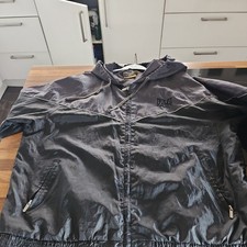 EVERLAST Black n Grey Windbreaker Full Zip Jacket Size 2XL Used psfh.