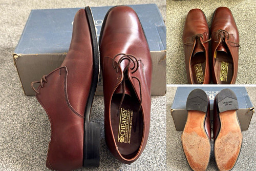 Cheaney brown leather derby - cheaney,