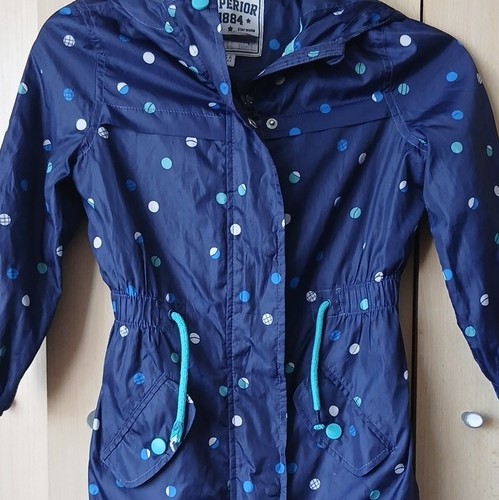 Girls hooded zip raincoat - m&s,