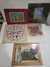 Lot of Jewish Bible Judaic Art Calendars from the 1980s and 90s read for details