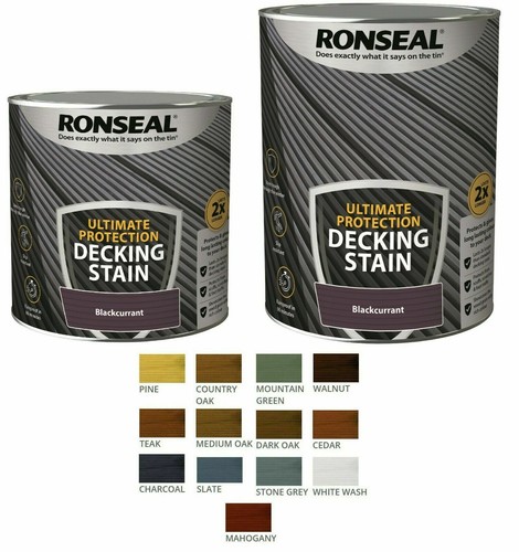 Ronseal decking stain paint - decking,
